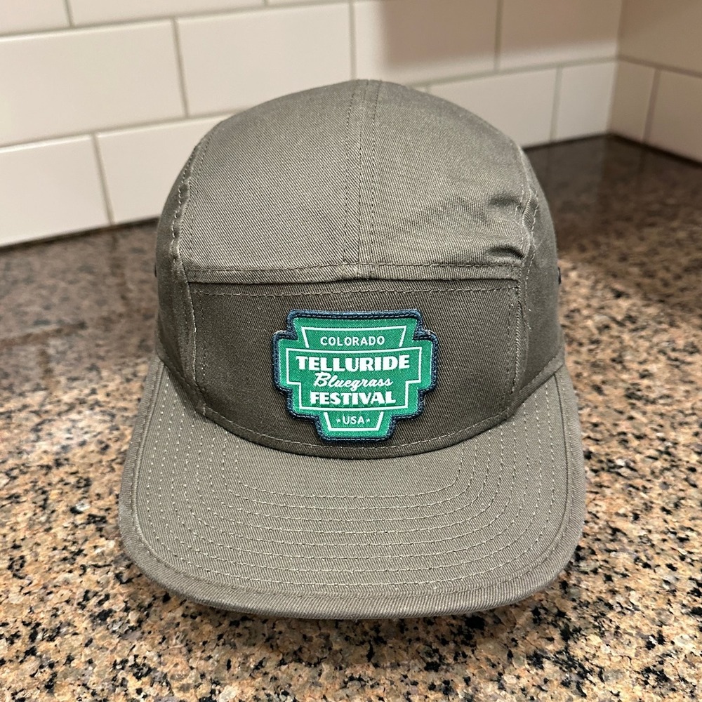 Telluride Bluegrass Festival OTTO 5 Panel Camp Hat Adjustable Olive